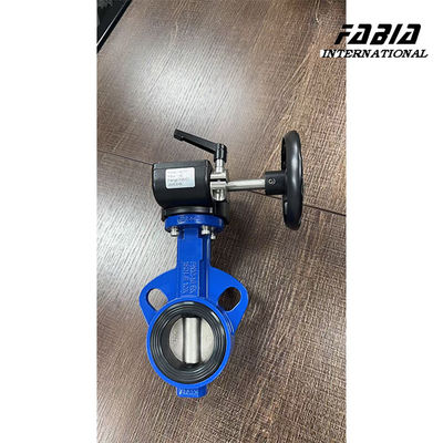 Aluminum Alloy DN100 Worm Gear Butterfly Valve EPDM Seal Soft Seal