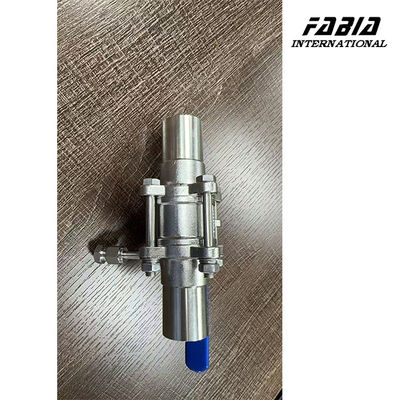 High Temperature Resistant Three Piece Ball Valve With Purge Port And Lever Handle For Purging Reaction Vessels