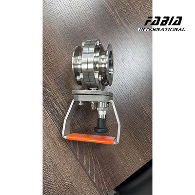 PTFE / EPDM Seal High Pressure KF100 High Vacuum Butterfly Valve For Manual Operation Scientific Research Instruments