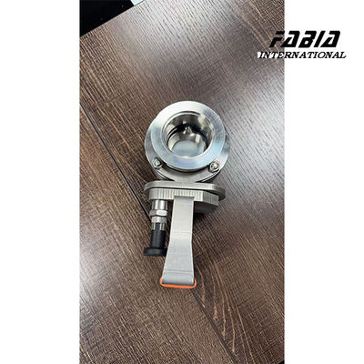 PTFE / EPDM Seal High Pressure KF100 High Vacuum Butterfly Valve For Manual Operation Scientific Research Instruments