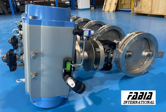 100mm Pneumatic Actuated Butterfly Valve Seamless Integration Corrosion Resistance