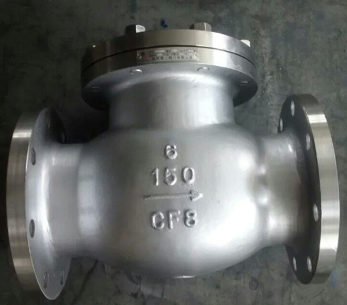 Cast Carbon Steel Check Valve BB Duplex Renewable Seat Hard Faced With 13 CR Stellite 6