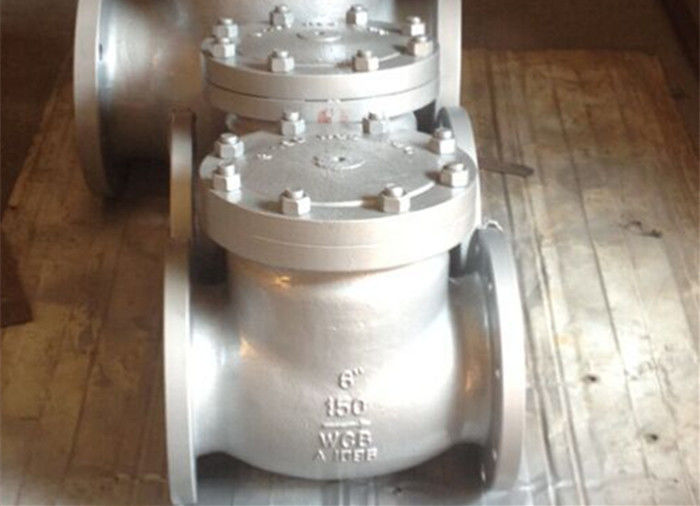Bolted Cover Cast Stainless Steel Swing Check Valve API 6D ANSI B 16.25 CN7M Alloy 20