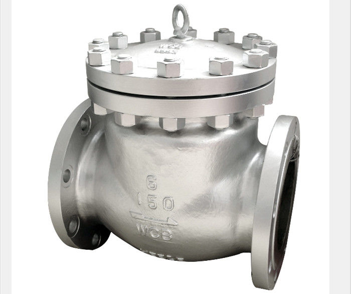 BW Flanged End Swing Check Valve Stellited Threaded Seat WCB CF3M CF8M Alloy 20