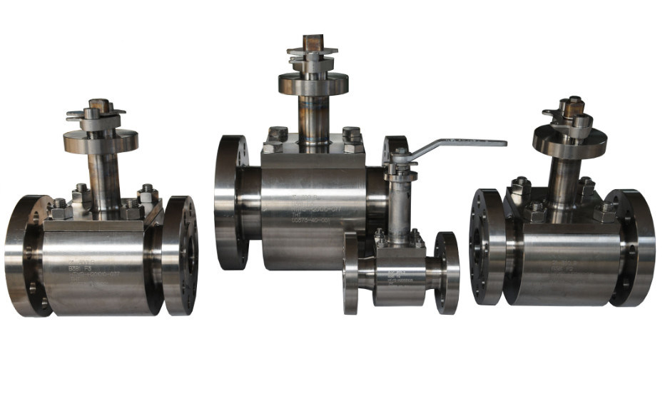 Flanged Floating Extended Ball Valve F22 Body Rtj Flange Peek Seat