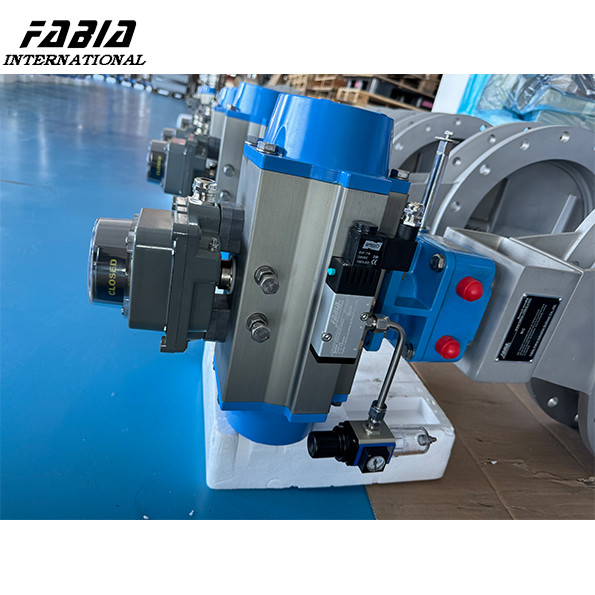 FB-D-73 Series Pneumatic SCR Butterfly Valve High Temperature For VOC ...