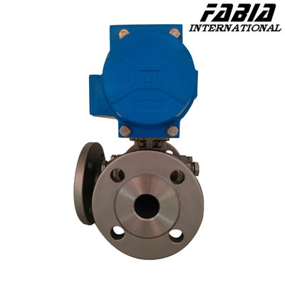 Pneumatic Three-Way Flange Ball Valve with Single/Double Action Pneumatic Ball Valve