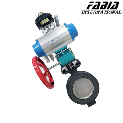 Small Fluid Resistance Hard Sealed Pneumatic Actuator Operated Butterfly Valve