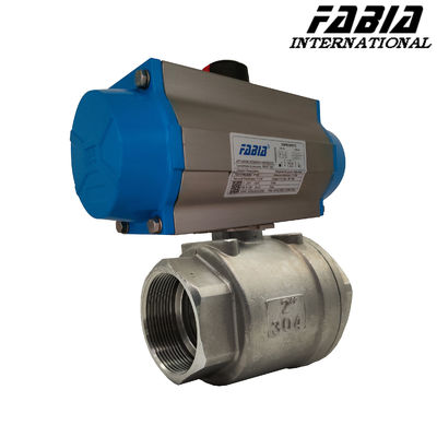 Actuated Pneumatic Ball Valve 2 Inch 4 Inch Hard Seal