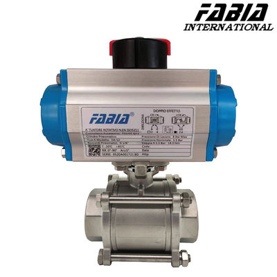 Three-Piece Pneumatic Ball Valve For Automatic Operation