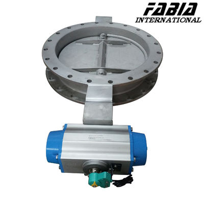 Pneumatic Control Flange Butterfly Valve Flange End