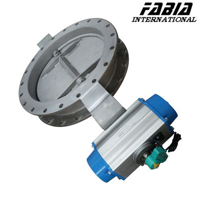 Pneumatic Control Flange Butterfly Valve Flange End