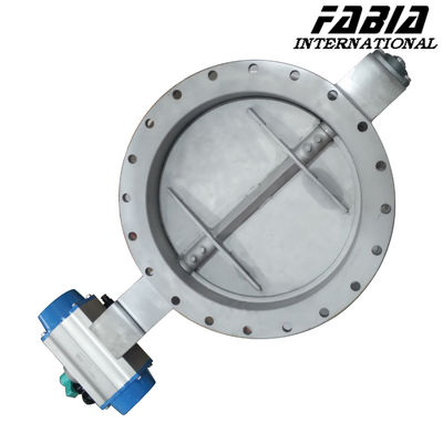 Pneumatic Control Flange Butterfly Valve Flange End