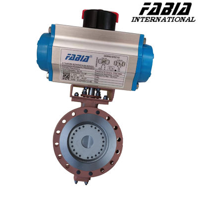 Pneumatic Three Eccentric Butterfly Valve Control