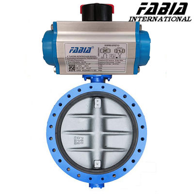 14 Inch 12 Inch 10 Inch  Pneumatic Actuated Butterfly Valve  Carbon Steel Flanged