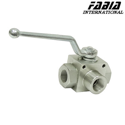 Extra High Pressure Three Way Stainless Steel Ball Valve Manual Valve