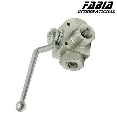 Extra High Pressure Three Way Stainless Steel Ball Valve Manual Valve