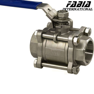 Manual High Pressure Three Piece Ball Valve