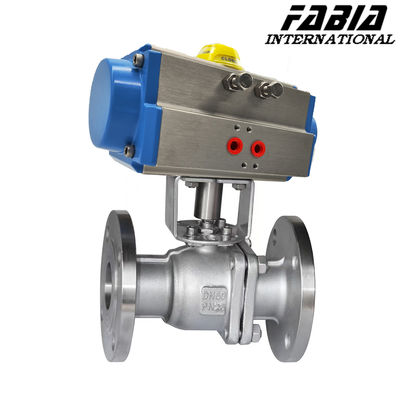 Pneumatic High Pressure Two Way Flange Ball Valve