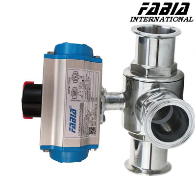 3/4" 3/8" High Pressure Pneumatic Ball Valve Three Way L Type