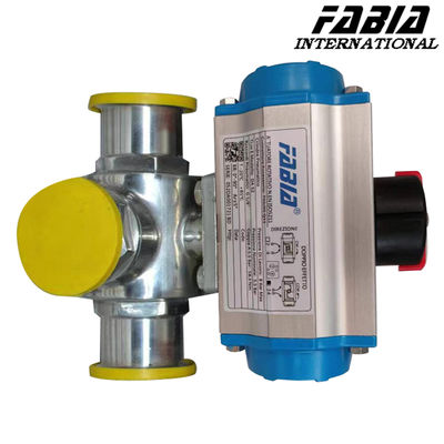 Stainless Steel Quick Three Way Pneumatic Valve /T Type