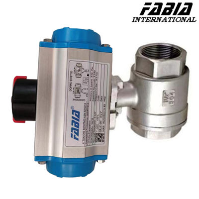 1/4 Inch  1 Inch Pneumatic High Pressure Two Piece Ball Valve With Internal Teeth