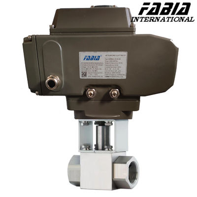 Electric Actuated High Pressure Ball Valve Two Way