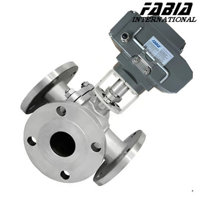 Electric High Pressure Three Way Ball Valve L Type