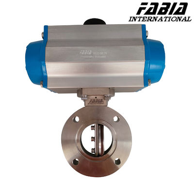 Pneumatic Hard Seal To Clamp Butterfly Valve Stainless Steel