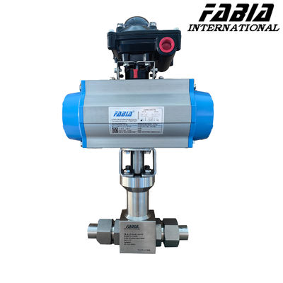 Pneumatic High Pressure Two Way Butt Welding Ball Valve