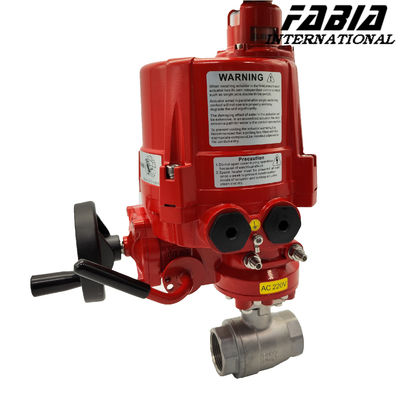 Electric High Pressure Two Piece Ball Valve With Internal Teeth