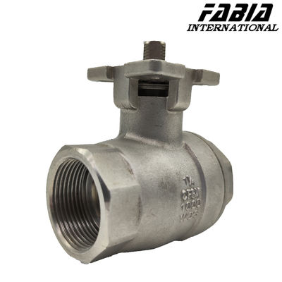 Electric High Pressure Two Piece Ball Valve With Internal Teeth