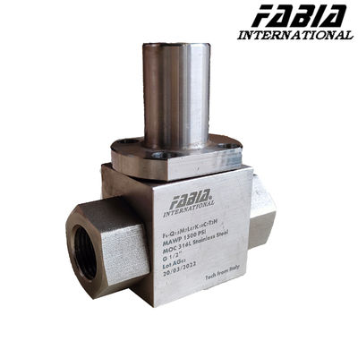 DN15 Inner Tooth Two Way Stainless Steel High Pressure Valve