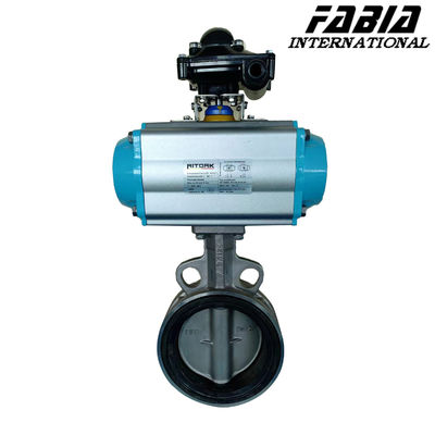 Industrial Pneumatic Driven Butterfly Valve -20°C- 150°C For Precise Control