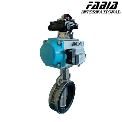 Industrial Pneumatic Driven Butterfly Valve -20°C- 150°C For Precise Control