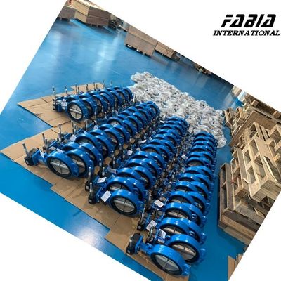 8 Inch Worm Gear Butterfly Valve Reliable Sealing For Water Treatment  Natural Gas Industry
