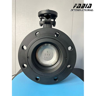 8 Inch Worm Gear Iron Steel High Perforamnce Double Eccentric Butterfly Water Valve