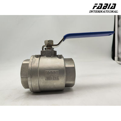 Mannual NPT Female Two Piece Ball Valve Stainless Steel Two-Way Fabia Valve