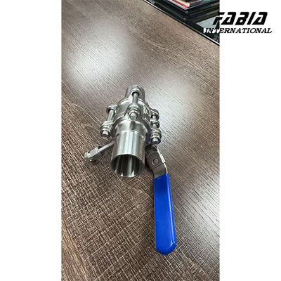 High Temperature Resistant Three Piece Ball Valve With Purge Port And Lever Handle For Purging Reaction Vessels
