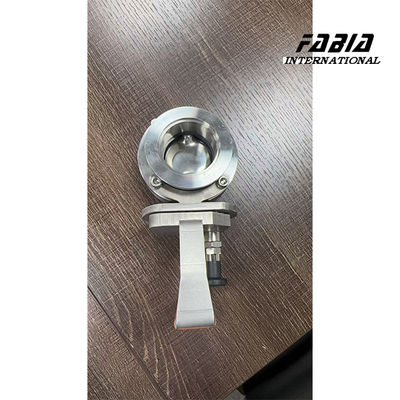 PTFE / EPDM Seal High Pressure KF100 High Vacuum Butterfly Valve For Manual Operation Scientific Research Instruments