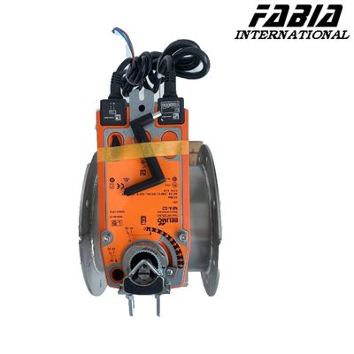 DN125 বৈদ্যুতিক প্রজাপতি ভালভ কার্বন ইস্পাত বৈদ্যুতিক ভালভ