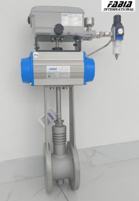 Hoge-temperatuur pneumatische rookgasklep