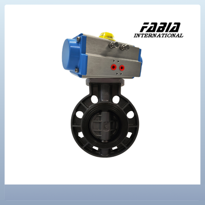 Pneumatic Soft Seal  Butterfly Valve Clamp PVC Valve Lightweight and Cost-Effective